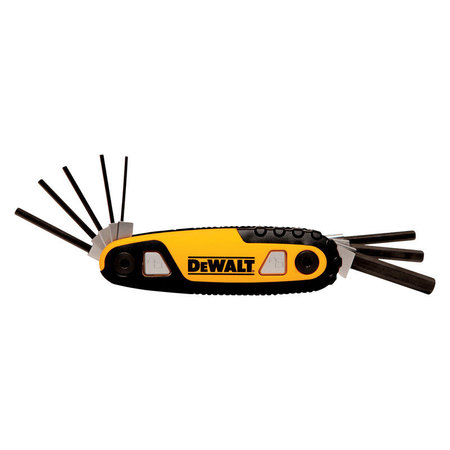 DEWALT 8 Piece Metric Fold-Up Hex Key Set, DWHT70263M DWHT70263M